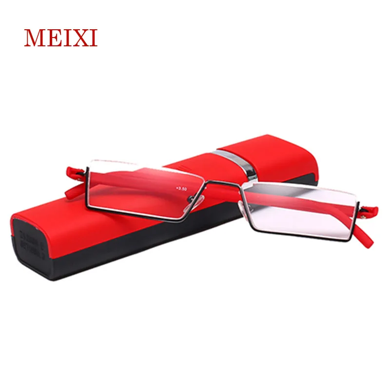 TR 90 Half Frame Slim Portable Black Red Brown font b Reading b font font b