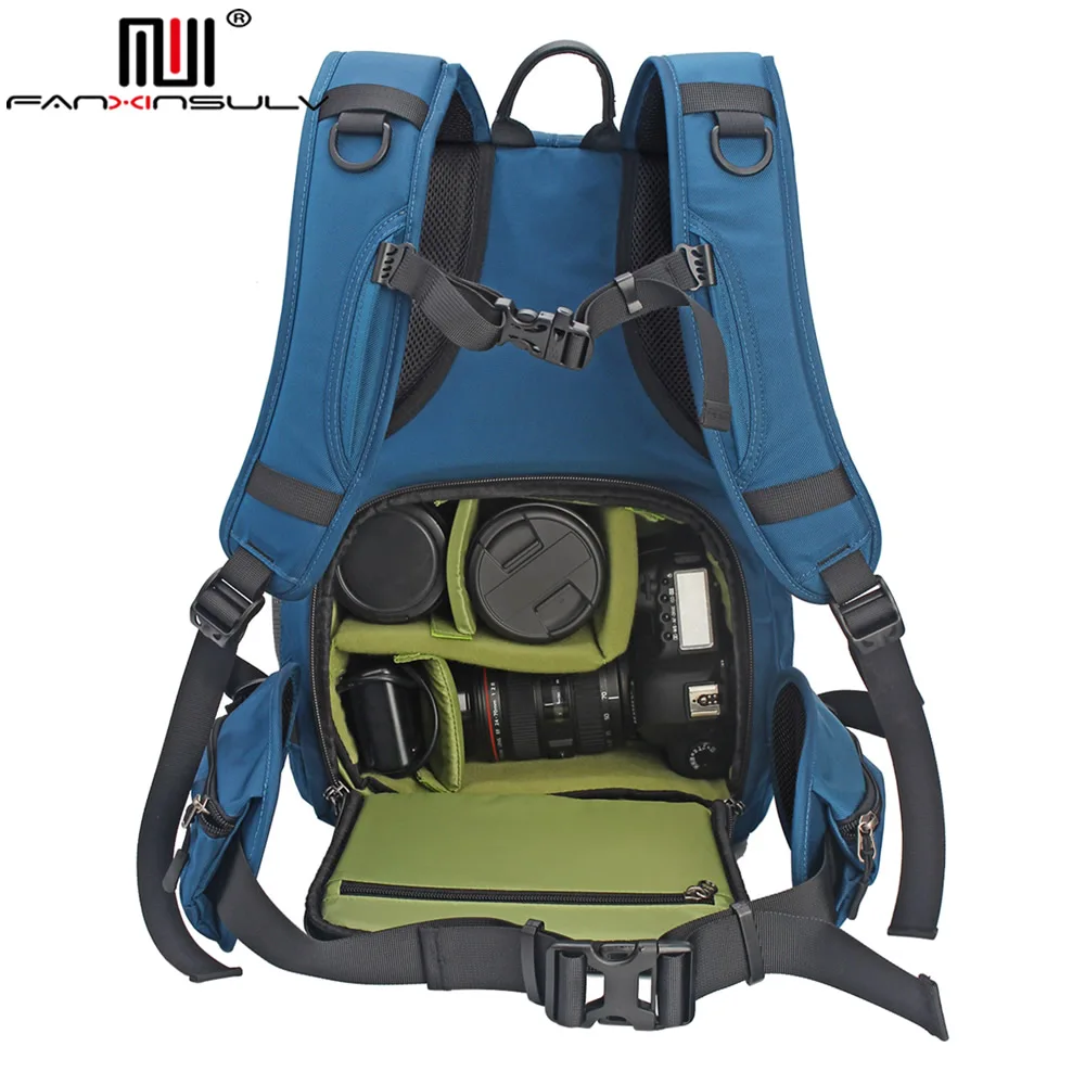  Highcapacity Digital SLR Camera Backpack waterproof Padded Photography Bag with Rain Cover for Niko