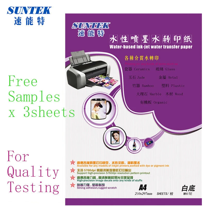

(Free Samples) A4 water decals paper stickers for nails water transfer nail sticker papel transfer slide decal paper