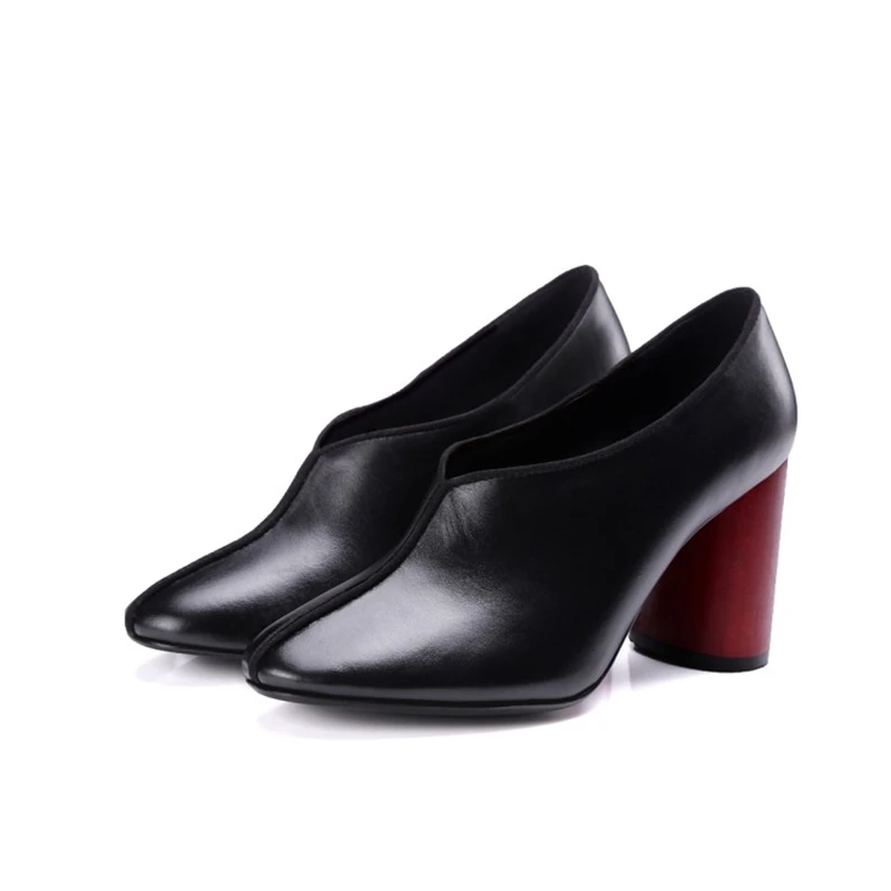 

Pumps Woman's shoes woman Genuine Leather high heel 8CM EUR Size 34-39