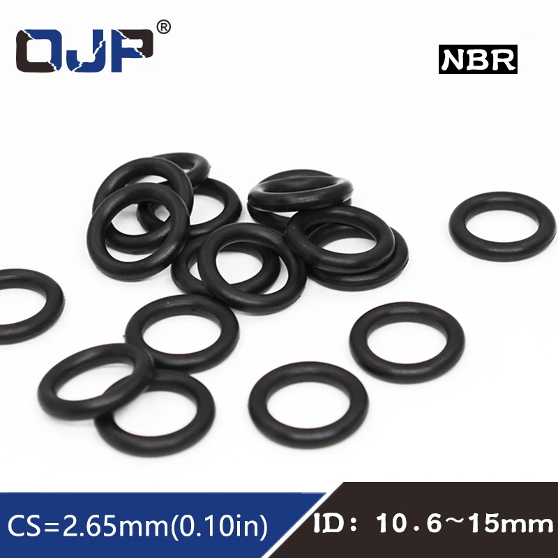 sourcingmap 10 Pcs 15mm x 2.5mm Rubber Sealing Oil Filter O Rings Gaskets