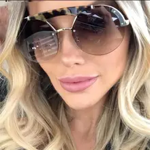 Gafas de sol redondo de diseño de lujo a la moda para mujer, gafas de sol redondo Retro de alta calidad para hombre y mujer