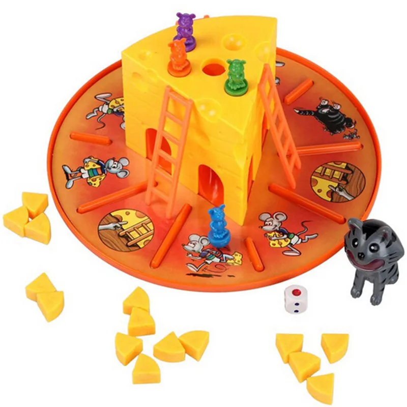 New Game Props Cat and Mouse Eat Cheese Game Family Fun Game Cheese