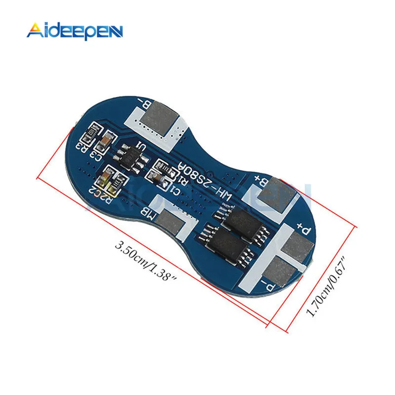 

5Pcs/lot 2S 4A Li-ion 18650 Lithium Battery Charger Protection Board 7.4V 2S BMS Overcurrent Overcharge Overdischarge Protection