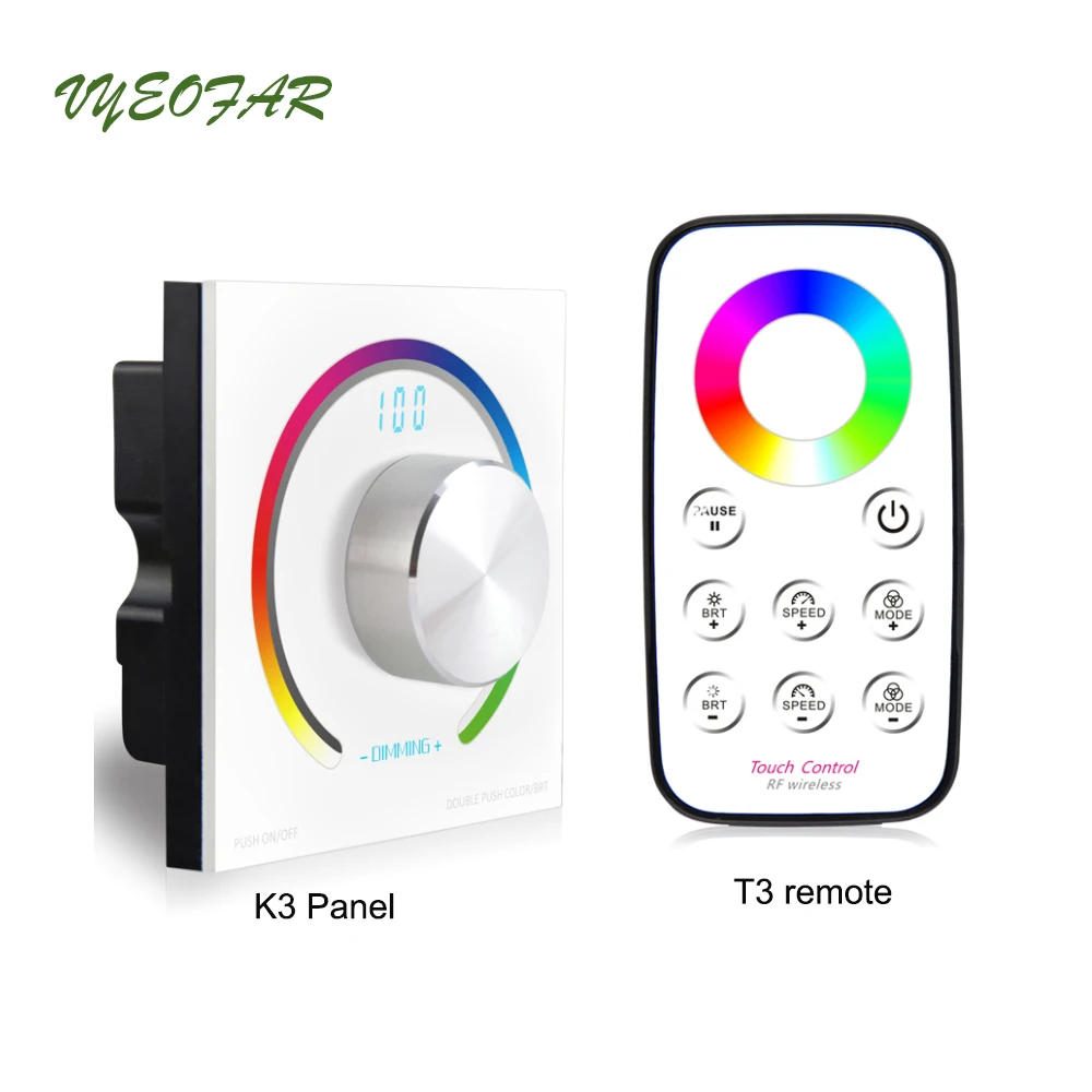 Новый контроллер светодиодной RGB ленты DC 12 В вход 4A 3 канала 144 Вт Выход настенный