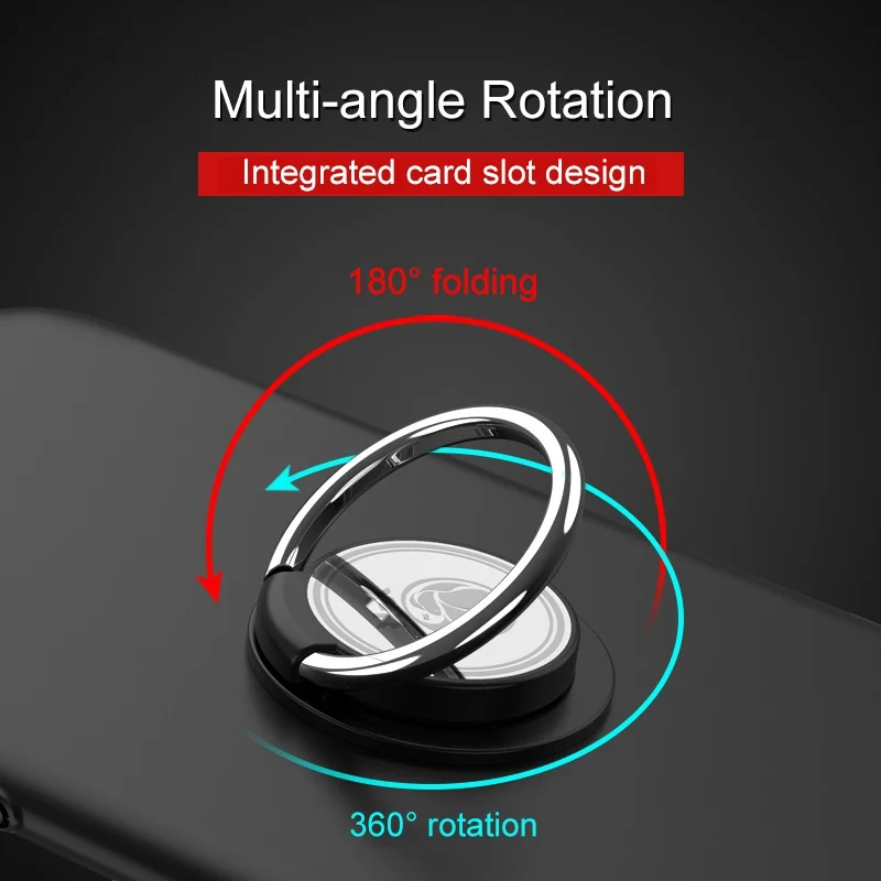 Car 360 Degree Rotating Mobile Phone Finger Ring Buckle Stand Holder Universal Bracket Car Styling