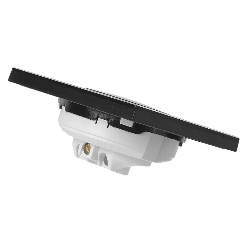 

1 Gang 2 Way Wall Black Panel Switch With LED Indicator Push Button Switches