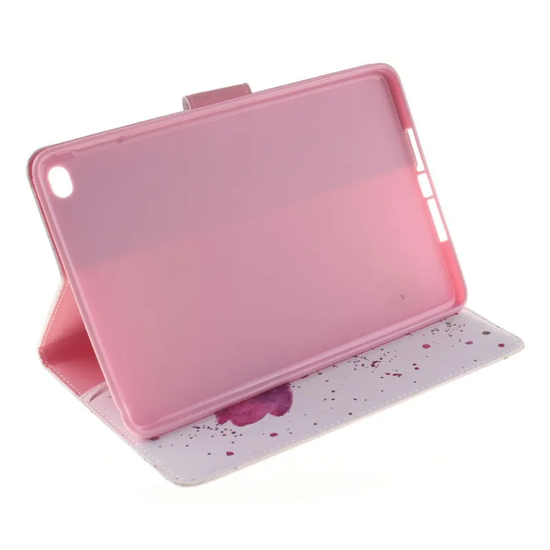 Fashion Two Side Flower Flip Wallet Case For Apple iPad Mini 4 Case PU Leather Stand Tablet Cover Case With Card Money Holder (50)