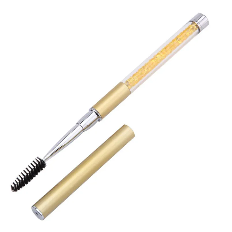 Высококачественный, многоразовый ресниц кисти косметический аппликатор для туши для ресниц щеточки для макияжа инструмент ручка B1 - Handle Color: Цвет: желтый