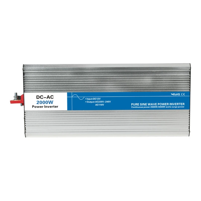 2000w Чистая синусоида Инвертор DC 12 V/24 V/48 V к AC 110 V/220 tronic мощность Инверторные цепи