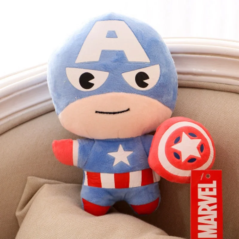 Оптовую продажу Avengersed с супергероями: плюшевый брелок куклы &quotКапитан