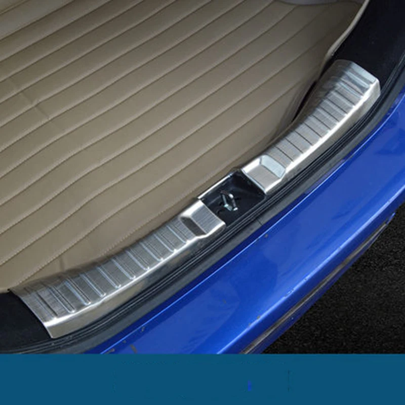 

For Honda Fit Jazz 2014 2015 2016 Stainless Steel Internal Rear Bumper Foot Plate Protector Cover Sills Trunk Accessories 1Pcs