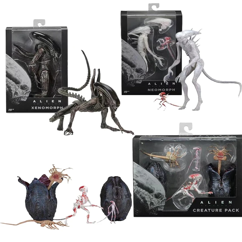 

6-9inch NECA Aliens vs Predator Figure Alien Covenant Xenomorph Neomorph Creature Pack Action Figure Model Toy