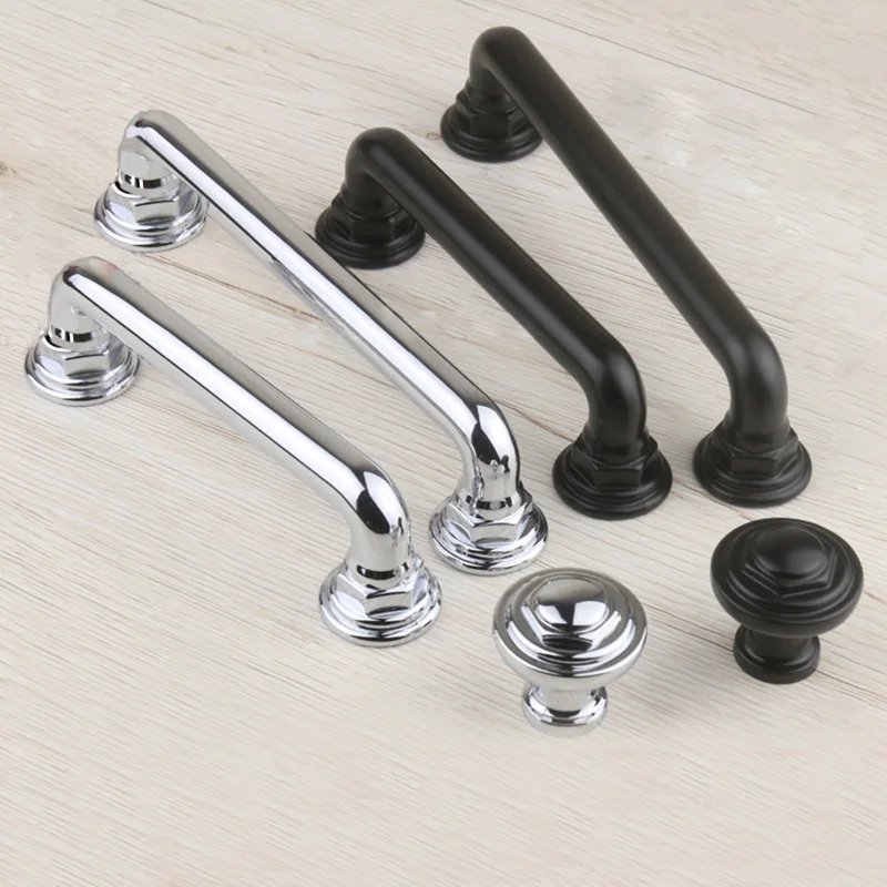 96mm 128mm modern simple fashion solid chrome shiny silver kitchen cabinet cupboard door handle black drawer shoe cabinet knob 96mm 128mm modern simple stainless handles 3 stain silver kitchen cabinet drawer pull knob brushed nickel dresser door handle