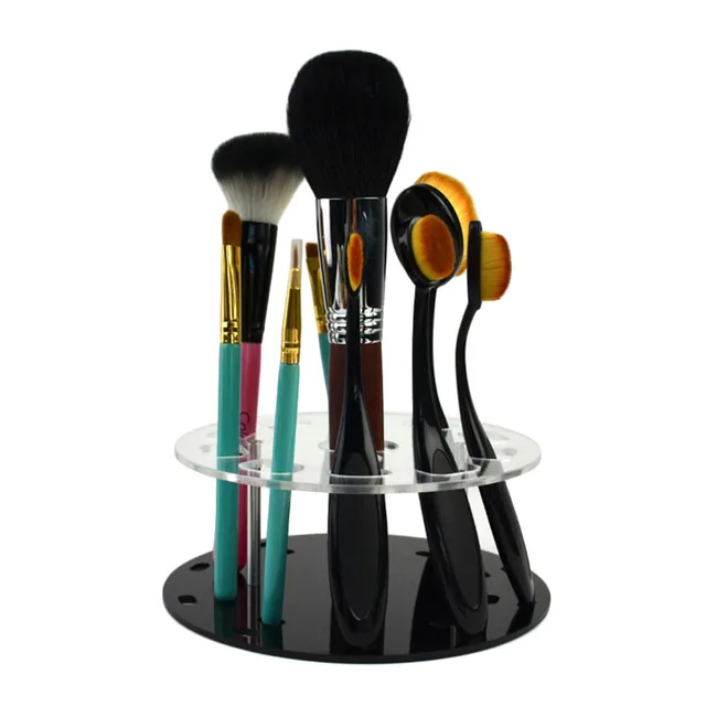Oval Makeup Brush Holder Drying Rack Professional Makeup Brushes Set