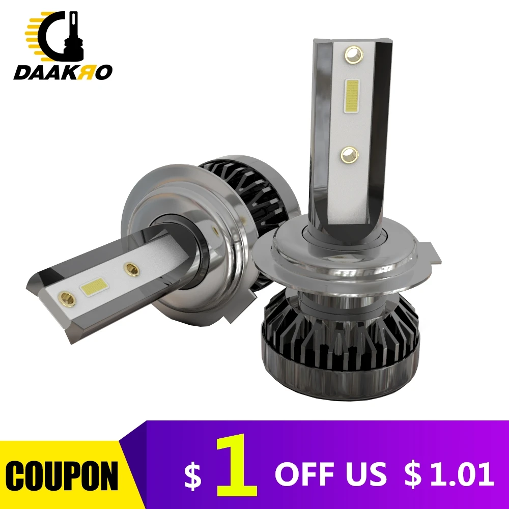 2 шт. Автомобильные светодиодные лампы H1 H7 H8 H9 H11 9005 9006 9012|Передние LED-фары для авто|