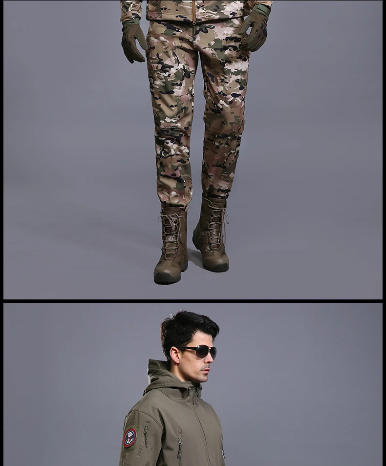 Уличные зимние мужские походные брюки, военные тактические штаны, камуфляжные разноцветные водонепроницаемые ветрозащитные штаны для альпинизма, охоты, кемпинга