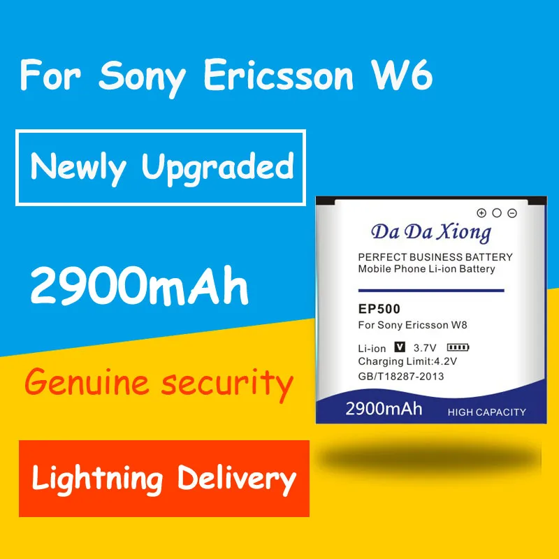 

Free shipping 2900mAh EP500 Phone Battery for Sony Ericsson Xperia ST17I ST15I SK17I WT18I X8 U5I E15i wt18i wt19i U8