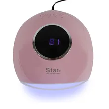 72 Вт розовая Сушилка для ногтей УФ светодиодный лак для ногтей лампа для отверждения гель-лака с нижней 10 s/30 s/60 s/99 s таймер ЖК-подсветка витрины для сушки ногтей