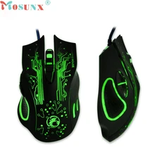 Ecosin2 Mosunx 2400 dpi светодиодный Оптический 6D USB Проводная игровая мышь для ПК ноутбука 17mar24