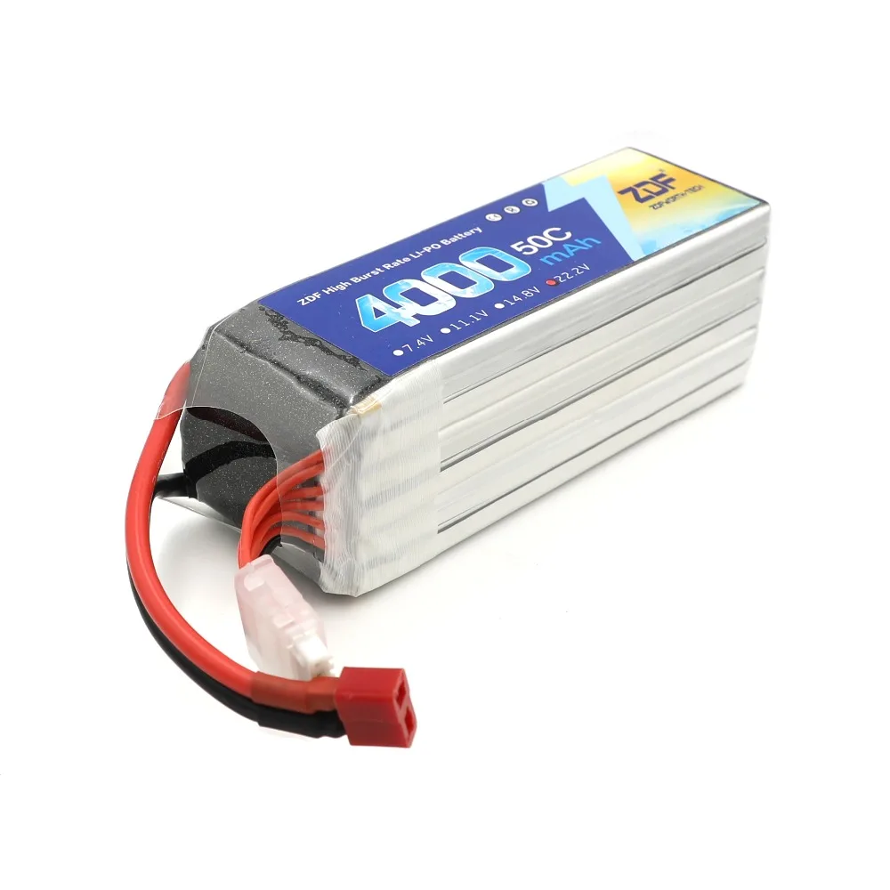 Батареи ZDF 6S 22 2 в 4000 мАч 50C max 100C RC LiPo Аккумулятор для радиоуправляемого самолета