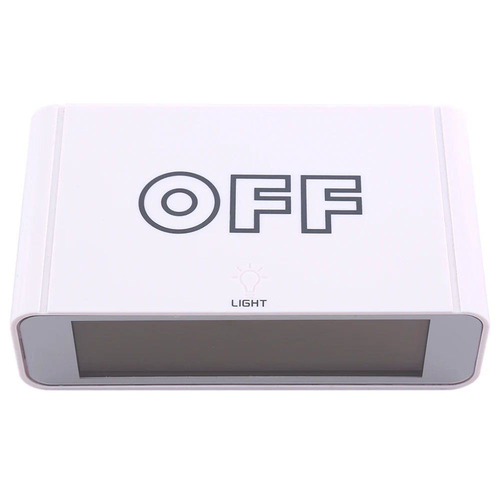 White CHFL интеллигентая(ый) цифровой мини-Сигнализация настольные часы электронные Топ Пресс Сенсор цифровой кровать часы, настольные часы 2 типа - Цвет: White