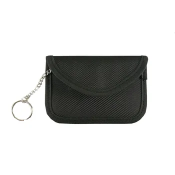 

Small Keychain Men Women RFID Blocking Coin Purse Organizer Pouch Car Key Holder Bag Wallet Housekeeper Mini Credit Card Case