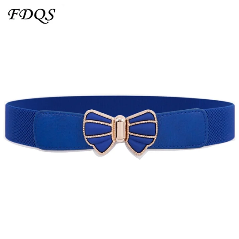 2016 Wild Fashion Belt Woman Bow Stretch Elastic Belt With A Dress Closure Sub Decorative