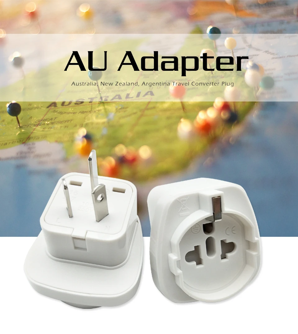 1PC Electric Plug power Socket Adapter Australia Travel Adaptor EU US TO AU socket AC Power Charger Converter 10A 250V (1)