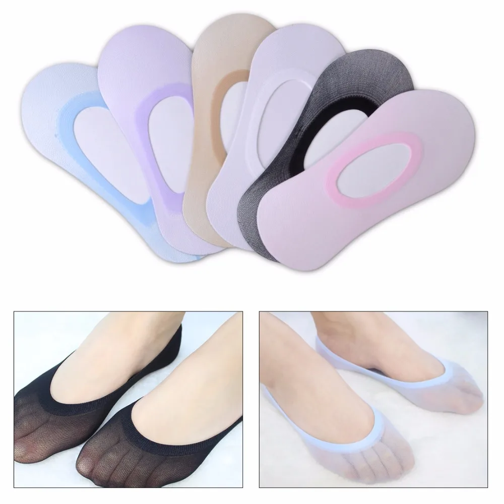 ciciTree 6 Pair Invisible Socks for Women Girl Ladies Invisible Boat Sock Fashion Short Ankle