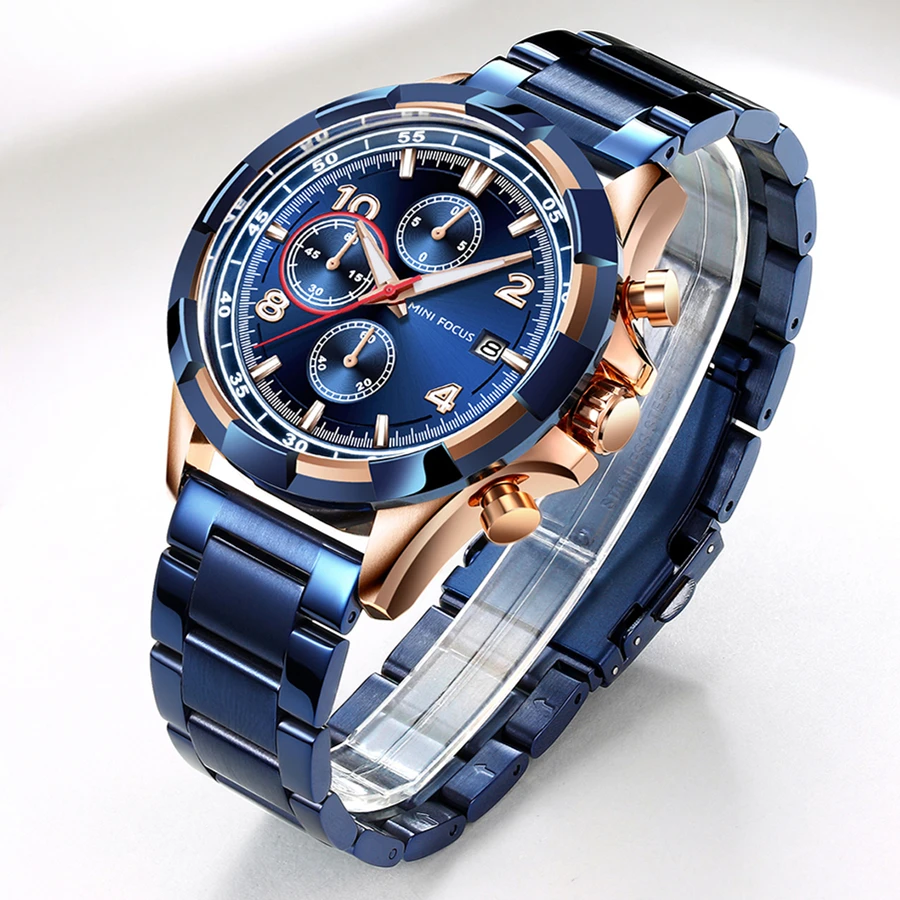 

Luxury Brand Quartz Watch Men Waterproof 30M Stainless Steel Wrist Watches Fashion Man Wristwatch Male Clock Relogio Masculino