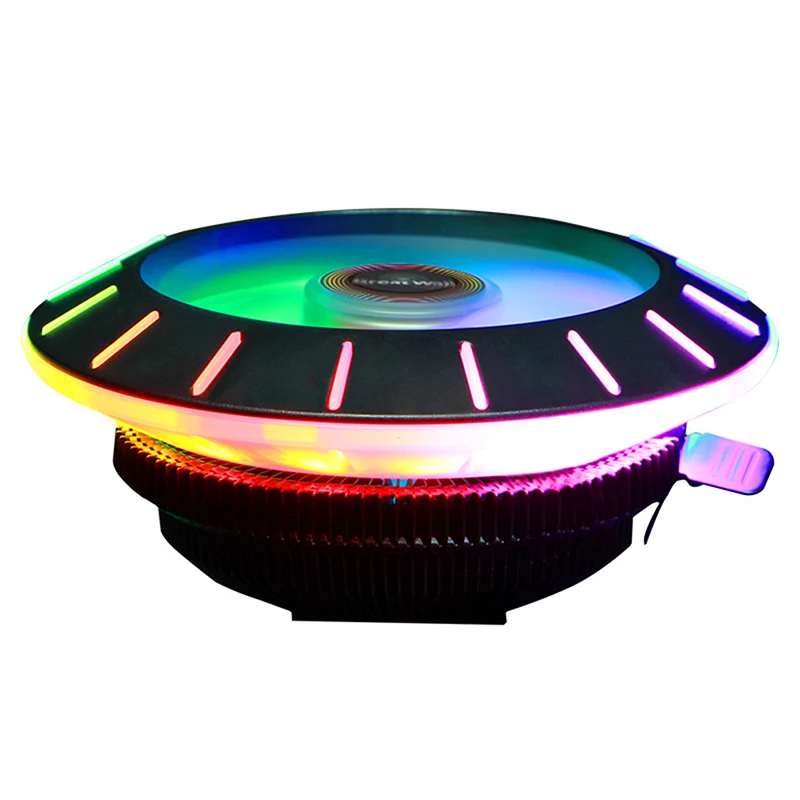 

UFO CPU Cooler Radiator Led Heat Sink CPU Silent color lighting CPU radiator fan Cooling Cooler Heatsink Fan