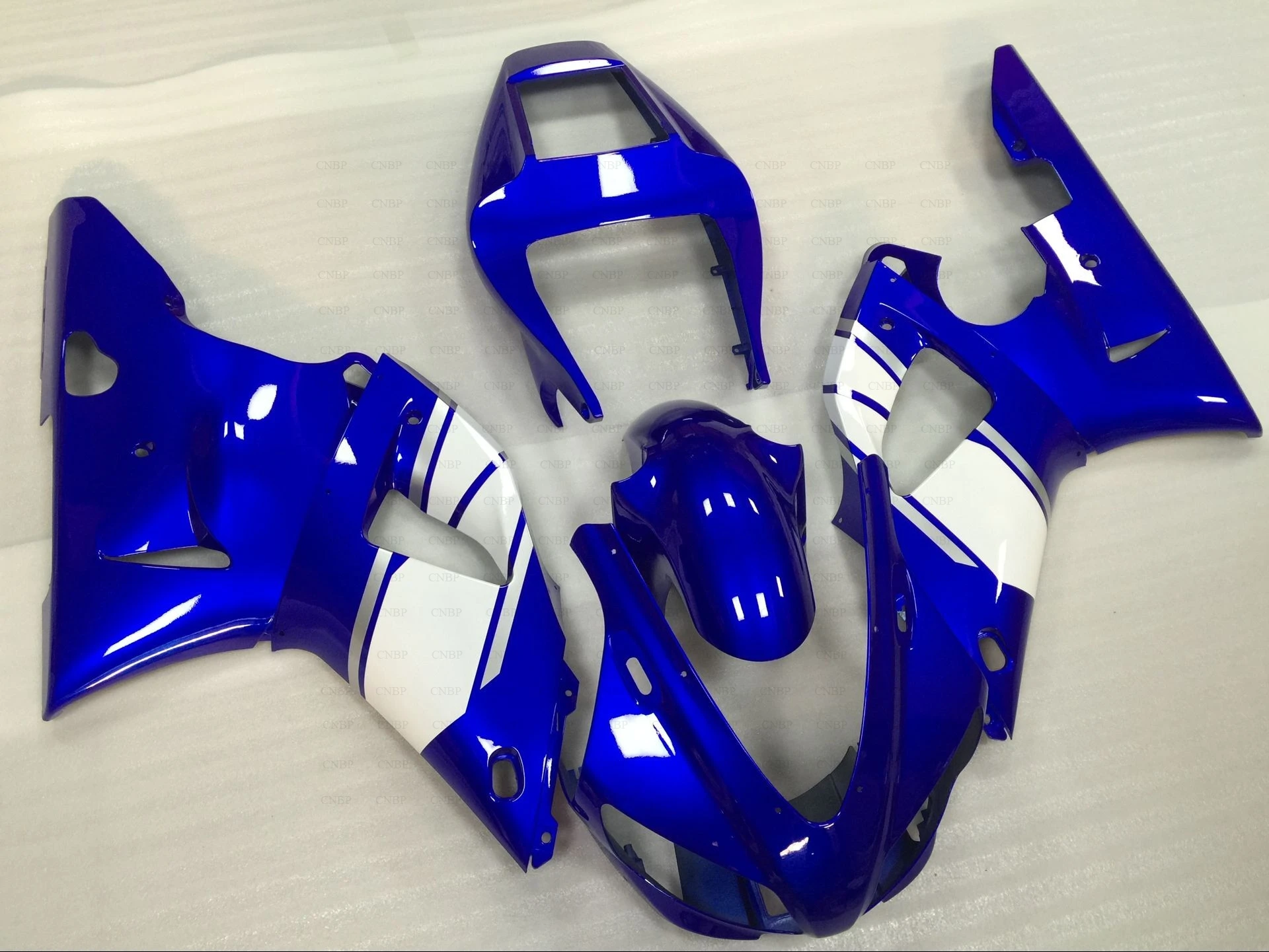 

Blue White Bodywork for YZFR1 YZF R1 YZF-R1 YZF1000 1000 cc 1998 1999 98 99 Fairing Body Kit