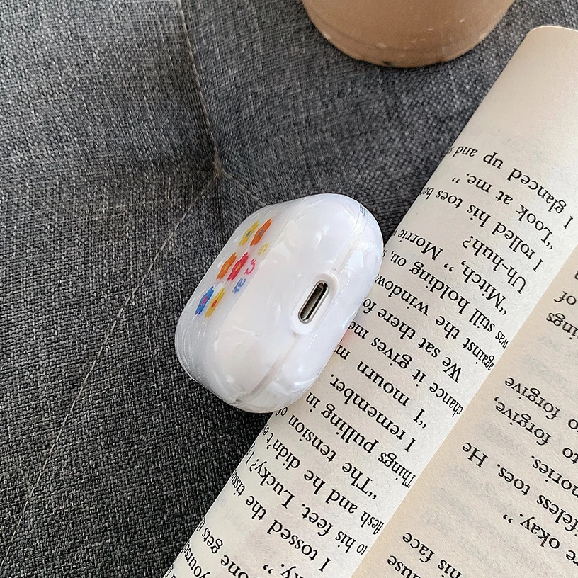 Блестящий чехол для беспроводных наушников Bluetooth AirPods мягкий силиконовый
