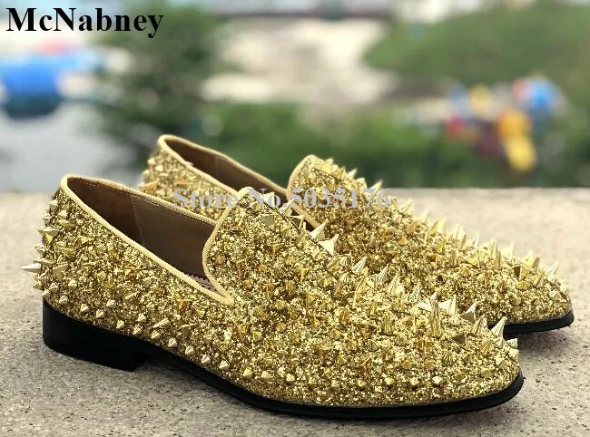 

Fashion New Gold Rivet Round Toe European Women Shoes Slip-On Low Heel Ladies Pumps Cover Heel Shallow Spring/Autumn Women Shoes