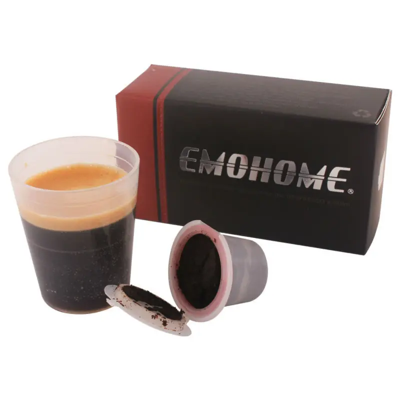 EMOHOME 5/10 шт многоразовые кофейные капсулы для эспрессо многоразовые совместимые машины Nespresso многоразовые в розницу - Цвет: 10pcs