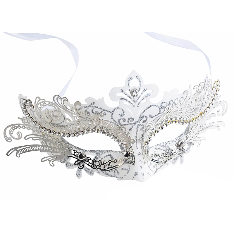 Маска на пол-лица для Хэллоуина Вечерние Маски металлическая маска принцесса Венецианская маска косплей лиса маска для вечерние украшения
