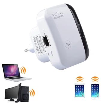 

Wireless Wifi Repeater wi-fi Signal Amplifier 02.11N/B/G 300Mbps Range Extander Antenna Wifi Roteador Repetidor wps Terow