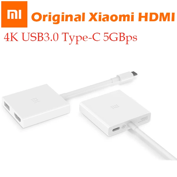 Xiaomi Cable adaptador USB tipo C a HDMI, Original, 4K, 3D, 5gbps, USB