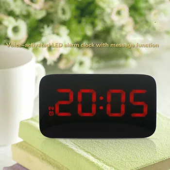 

TV Cabinet Clock Manufacturer Wholesale Voice Control Alarm Clock Large Screen LED Creative Silent Clock Electricity Saving
