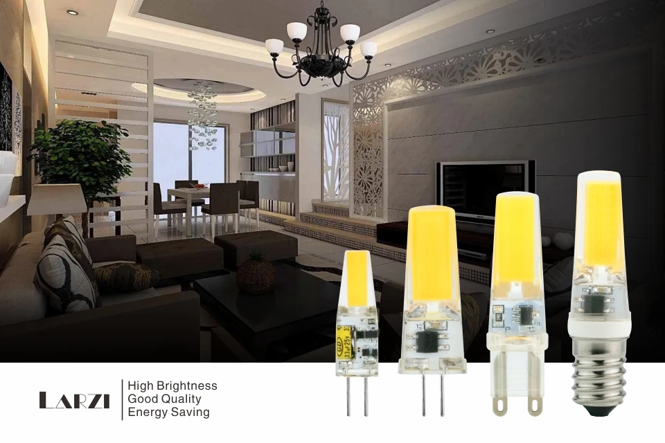 LARZI светодиодный G4 G9 E14 лампа AC/DC затемнения 12 V 220 V 3 W 6 W 9 W COB SMD светодиодные осветительные приборы заменить галогенные фары люстры