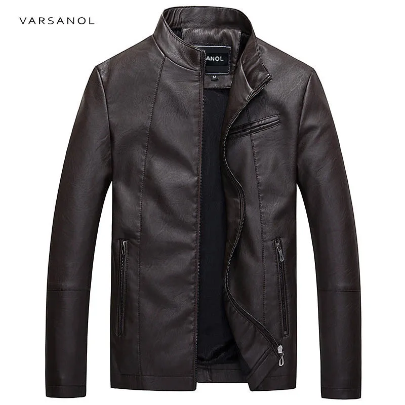 Мужская куртка бомбер из ПУ кожи с длинным рукавом на молнии|jacket male|bomber brandbrand bomber |