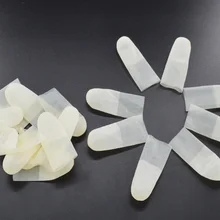 1 мешок одноразовые антистатические латексные напальчники перчатки до кончиков пальцев для ремонта часов