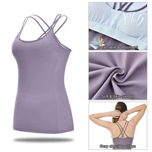 Женская рубашка для йоги размера XS/S/M/L/XL, топы с открытой спиной, быстросохнущие спортивные бюстгальтеры, Спортивная майка для занятий спортом, бега, для тренажерного зала, фитнеса, тренировок