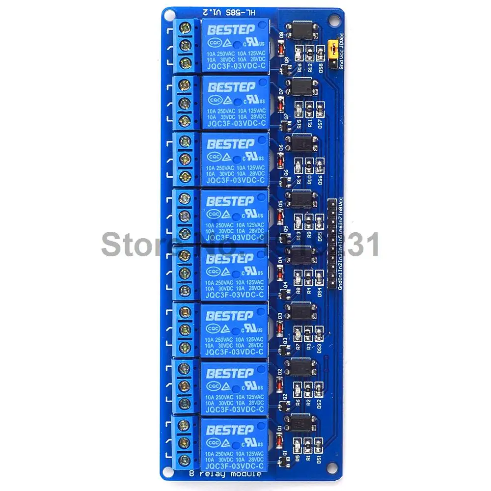 1 шт. 3,3 V 8-канальный сетевой видеорегистратор 3 релейный модульный оптрон изоляции низкий уровень триггерный релейный модуль