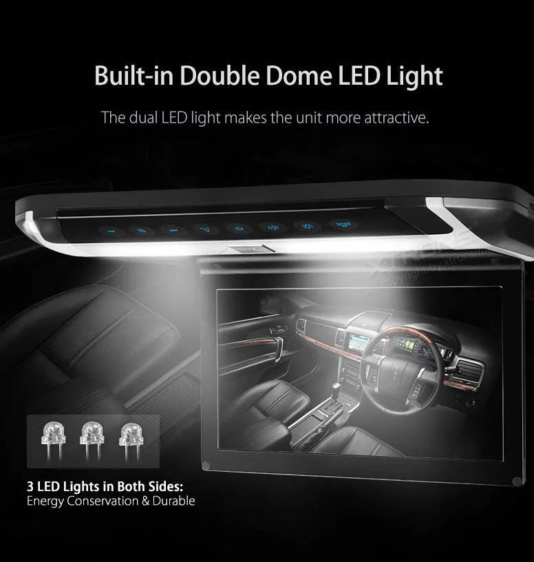 Sale 10" Flip Down Car DVD Car Roof DVD Roof Monitor Car DVD with Built-in HDMI Port & Sleek/Elegant Touch Panel Design 6