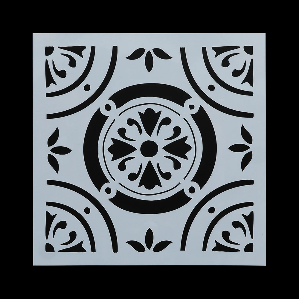 

MIRUI 9pcs/set Flower pattern Layering Stencils For Walls Painting Scrapbooking Stamp Album Decor Embossing Paper Card Template