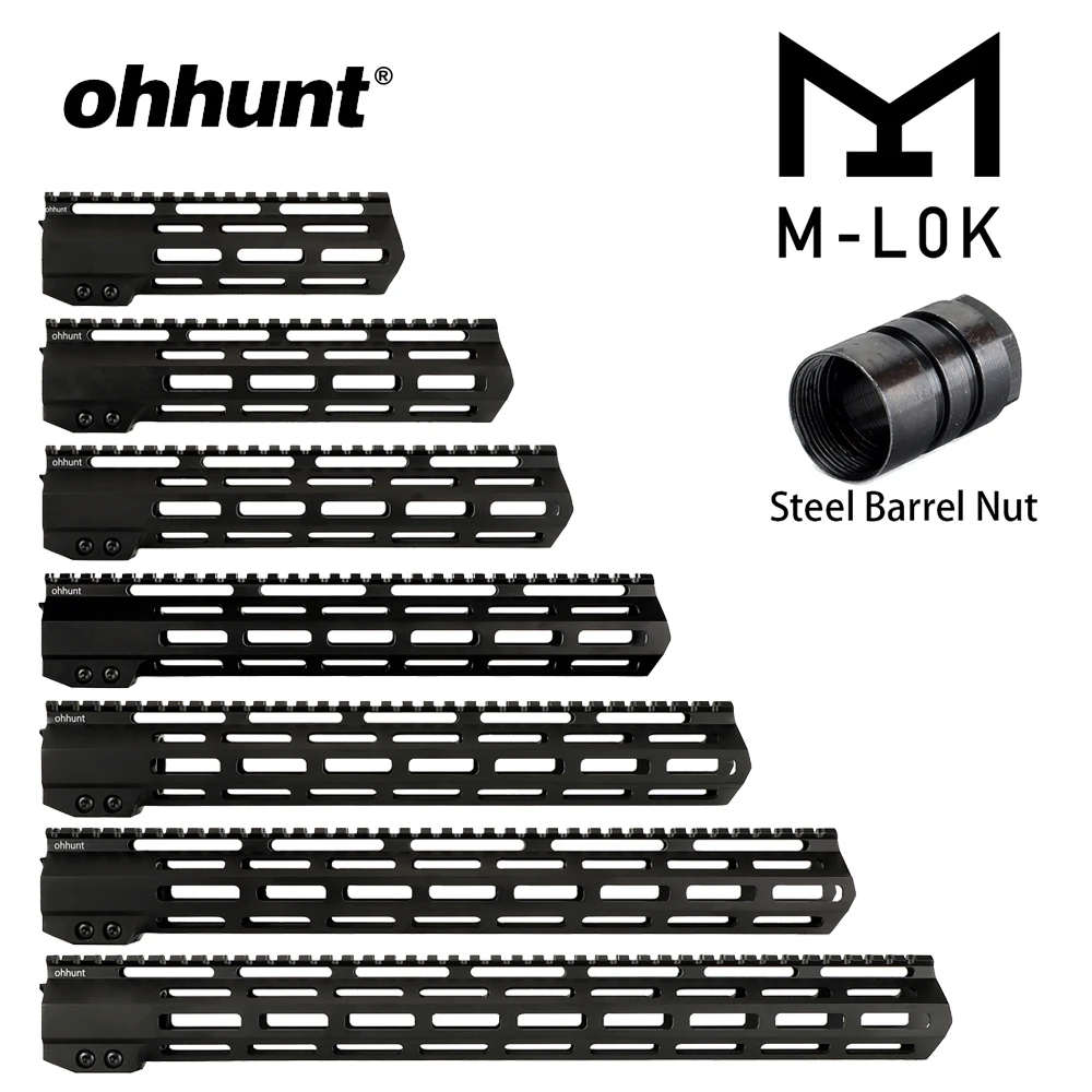 Ohhunt Тактический M LOK поручень 7 &quot9&quot 10 &quot12&quot 13 5 &quot15&quot 17 &quotМ свободный поплавок