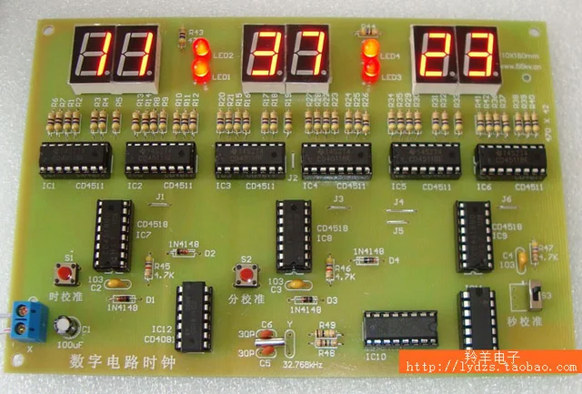 Aliexpress Digital Clock Circuit Diy Parts Pcb Training Digital Clock Circuit Diy Parts Pcb Training Experiment Teaching The Making Of Electronic Embly Kit