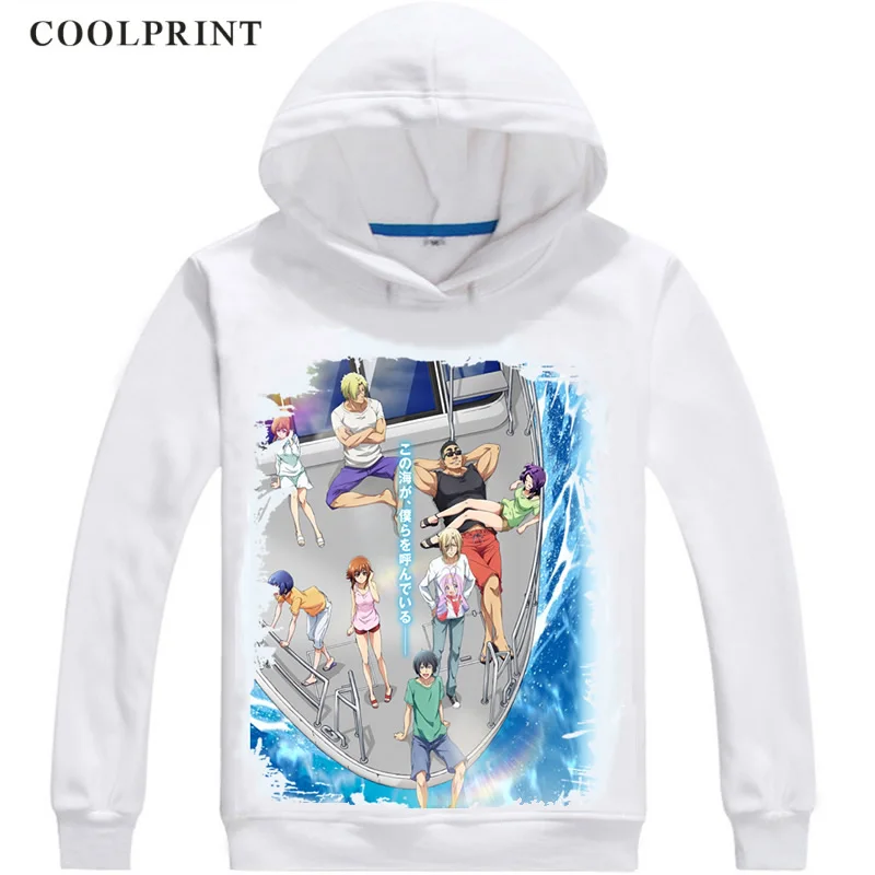 COOLPRINT толстовки с капюшоном в стиле грандиозного голубого гуранбуру из японского